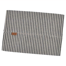 無印風條紋餐墊 (灰黑色), 33 x 48cm, 1個