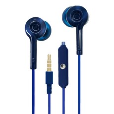 GLITTER GT-5092 智慧型手機耳麥-藍,入耳式設計，舒適佩戴，清晰通話, 藍色, 1個