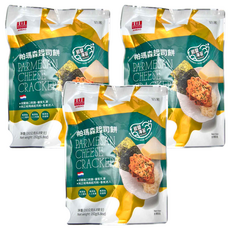 安堡 起司餅 岩鹽海苔 帕瑪森起司餅乾, 192g, 3包