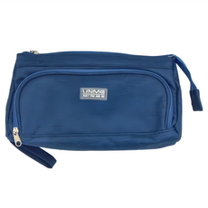 UnMe 牛津布筆袋, HaveFun 三明治筆袋, 大容量, 超能裝, 深藍色, 1個