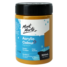 Mont Marte 蒙瑪特 Signature 壓克力顏料 Raw Sienna 生褐 300ml, 1色