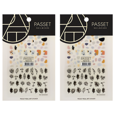 PASSET 美甲裝飾貼紙, ART163, 2包