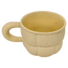 沐慕家居 咖啡杯 陶瓷材質, 奶油色, 1個