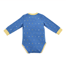 in Blooom 印花樂 麗嬰房 寶寶包屁衣, 66cm (6個月) - 90cm (2歲左右), 76cm, 小豆紋藍色