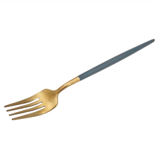 P&P 304不銹鋼餐具主餐叉 綠金, 1個