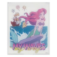 收納王妃 迪士尼折疊鏡 中 11.5 x 9.2 x 0.5cm 2個, 繽紛浪花