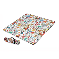 Naturehike 挪客 戶外防潑水加厚休閒野餐墊 D024-Z, 200 x 180cm, 祕密花園, 180 x 200cm