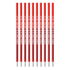 ZEBRA 斑馬牌 bLen 單色替芯 RSNC5-R 0.5 紅色, 10支