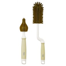 tgm 360旋轉2代矽膠奶瓶刷組, FDA合格認證材質, BPA Free, 綠色, 1組