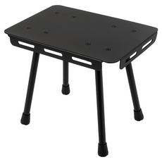 CLS 戶外露營迷你折疊兩用戰術桌 小板凳 含手提袋, 黑色