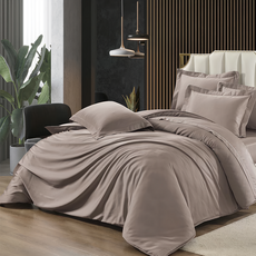 貝淇小舖 60支頂級日旅素色天絲雙人床包兩用被 四件組
