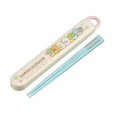 Skater 銀離子兒童筷子含收納盒, 收納盒(195 x 27 x 15mm) + 筷子(165mm), 角落生物, 1組