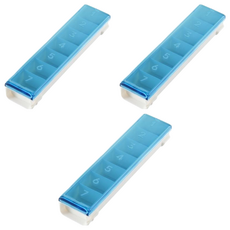 tescoma 7格一週藥盒 (藍色), 附4張貼紙, 適用於藥品/維他命, 3個
