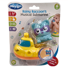 playgro 培高 幼兒戲水玩具 探索浣熊號 音樂潛水艇, 1個