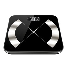 STAR CANDY智能藍芽體重計 APP記錄 時尚外觀 精準測量 LED顯示 智能節電, C09, 鋼琴黑, 1台