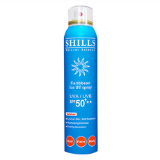 SHILLS 舒兒絲 很耐曬超清爽美白防曬冰鎮噴霧 SPF50 180ml, 1瓶