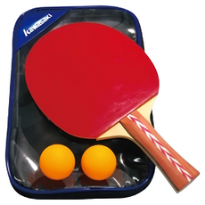 kawasaki 川崎 KPW480A 刀板桌拍組，附2顆桌球, 27cm, 1組