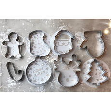 Betty's 焙蒂絲 不鏽鋼餅乾模, 聖誕, 8個