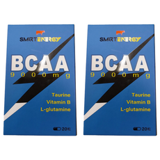 RED COW 紅牛 SMART ENERGY聰勁 BCAA 9000mg 即溶膠囊 左旋麩醯胺酸 牛磺酸 維他命B 增進運動表現, 20顆, 500mg, 2盒