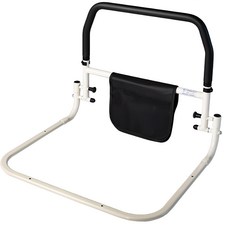 老人孕婦床邊起身一鍵開關扶欄, 1個, 黑色/白色