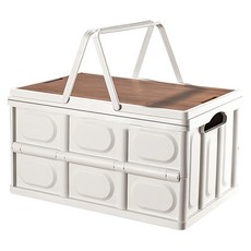 ONE HOUSE 折疊收納箱 含木板 大款, 白色, 1層, 1個