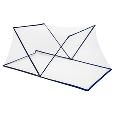 可折疊免安裝無底蚊帳，加密防蚊防蟲，空間結構優化，方便清洗, S, 深藍色