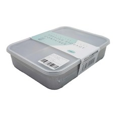 SHIMOYAMA 304不銹鋼冷藏保鮮盒 PE蓋 淺型 L 24.5 x 19 x 5.8cm 銀色 1.7L, 1個