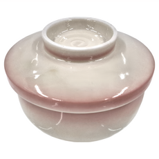 強化貫吹附蓋碗 日本製, 白色, 1個