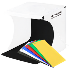 PULUZ 胖牛 便攜式折疊LED迷你高亮度攝影棚 白色, 1組, B13981