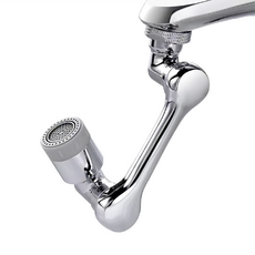 機械水龍頭 3D旋轉兩段式出水 鋅合金材質 節水省錢, 166g, 1個