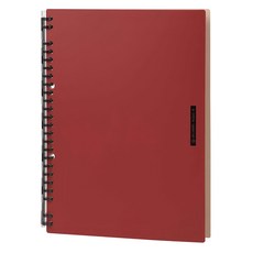 KOKUYO 國譽 a little special 360度18孔活頁本, 紅色, 1本