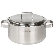 Kitchen Art Premio STS 316 電磁爐雙耳湯鍋, 1個, 銀色, 24cm