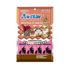 A star 鼠兔磨牙餡餅, 甜菜根芝麻口味, 天然植物萃取, 適用於所有小動物和囓齒動物, 1袋
