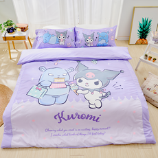 KUROMI 酷洛米 磨毛卡通 雙人被套