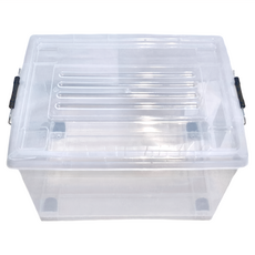 KEYWAY 聯府 工業風收納箱 TK50-1, 透明, 1個