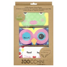ZOOCCHiNi 女童款有機棉內褲3入組 材質柔軟透氣, 5~6歲/19~23kg, 可愛動物