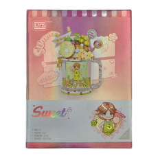 LoZ 積木玩具 LOZ 4205 雪糕流沙杯 陽光青堤, Multicolor, 1盒