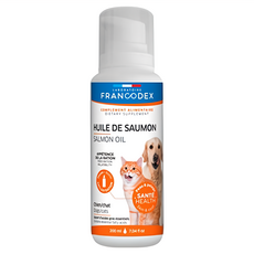 FRANCODEX 法典 鮭魚油 200ml，適用於犬/貓，皮毛護理, 高機能黃金鮭魚油, 1瓶