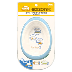 EDISON mama 嬰幼兒學習餐盤, 藍色, 26 x 14 x 5cm, 1個