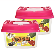 小貝特 寵物盒 手提盒 19 x 11.5 x 13cm 顏色隨機 1.5L, 2個