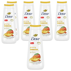 Dove 多芬 輕盈光感沐浴露 芒果杏仁, 6瓶, 591ml