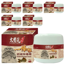 太醫苑金牌一條根 舒緩按摩霜, 檀香味, 草本配方, 80g, 6罐