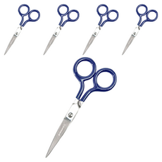 HIGHTIDE penco 不鏽鋼剪刀 DP196-NV, 附收納套, 藍色, 5個