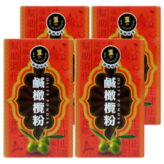 MR.JOHNSON 強森先生 鹹橄欖粉, 無添加人工色素、香料，添加橄欖，生津解渴, 80g, 4盒