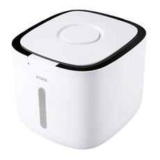 時尚大開口彈蓋防蟲儲米桶, 黑色, 1個