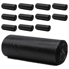 咪咪購物 平口黑色垃圾袋 100 x 80cm, 100L, 12捲