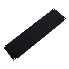 Neon 台灣霓虹 網路機櫃3U面板 482 x 133.35mm 黑色磨砂紋, 黑色, 1個, 482mm, 3U
