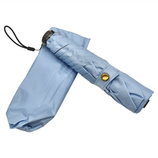 超輕量黑膠晴雨傘 輕巧易攜帶 收納直徑3.3cm, 藍色