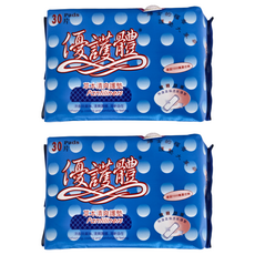 優護體 草本清爽護墊 30片 清香除異味 舒適, 16cm, 2包