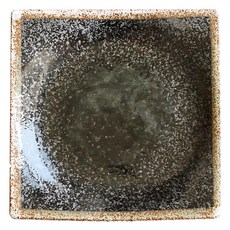 雪天目9吋角皿-日本製 瓷器, 1個, 灰色